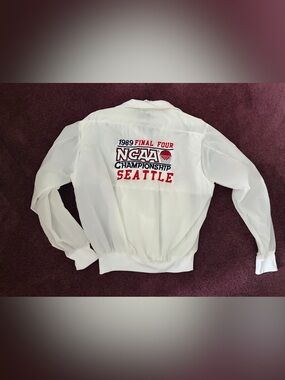 Logo 7 1989 NCAA Final Four Championship Seattle Windbreaker Jacket Large